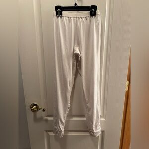 Cuddl Duds Soft White Base Layer/ Thermal Leggings